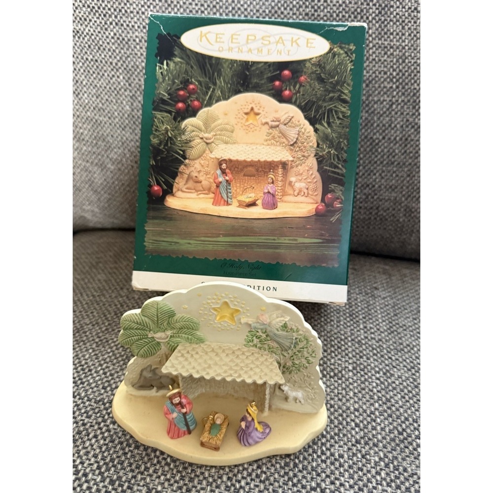 Hallmark Special Edition Keepsake Ornament  O Holy Night ~ Nativity Scene 1996